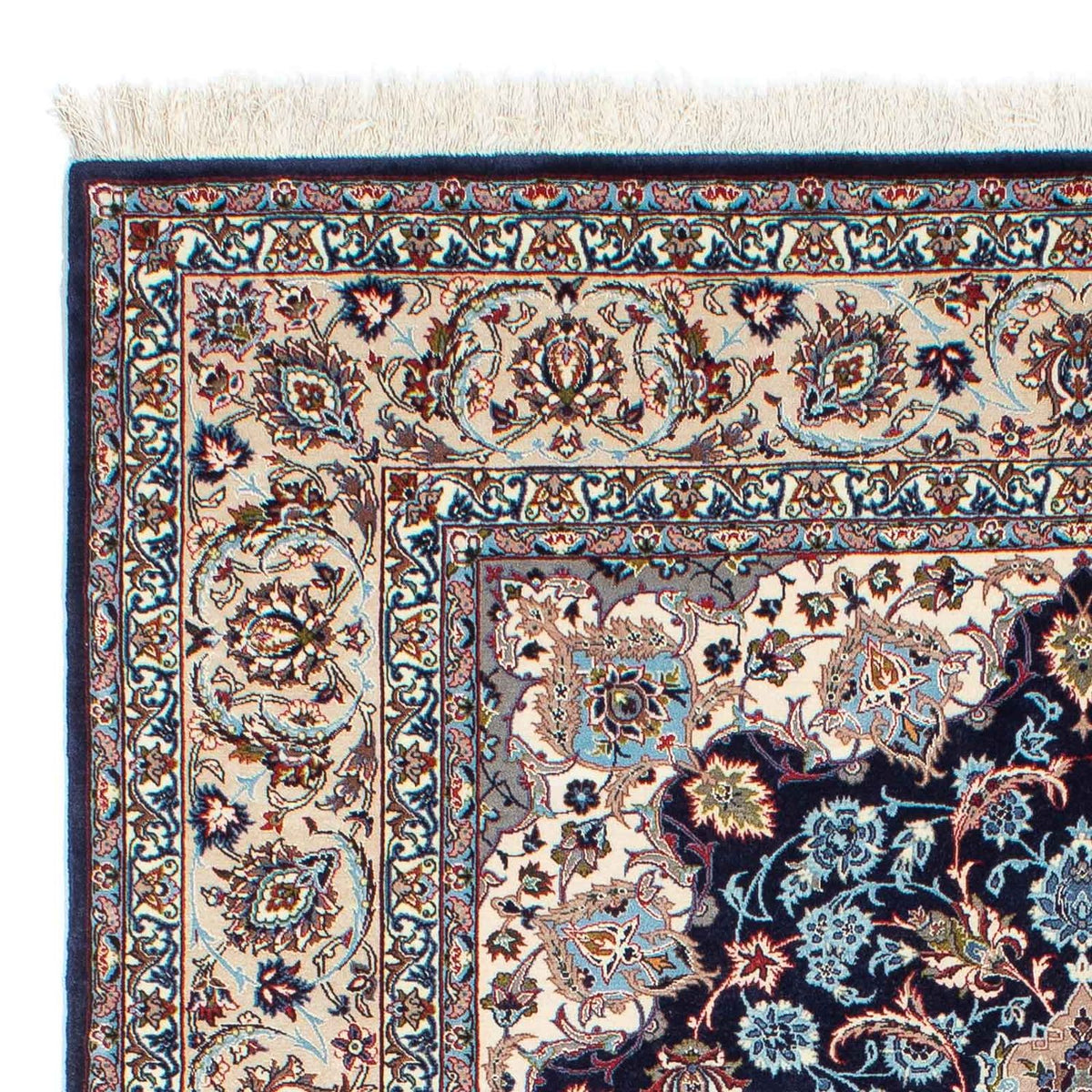 Tappeto Persero - Isfahan - Premio - 226 x 149 cm - blu scuro