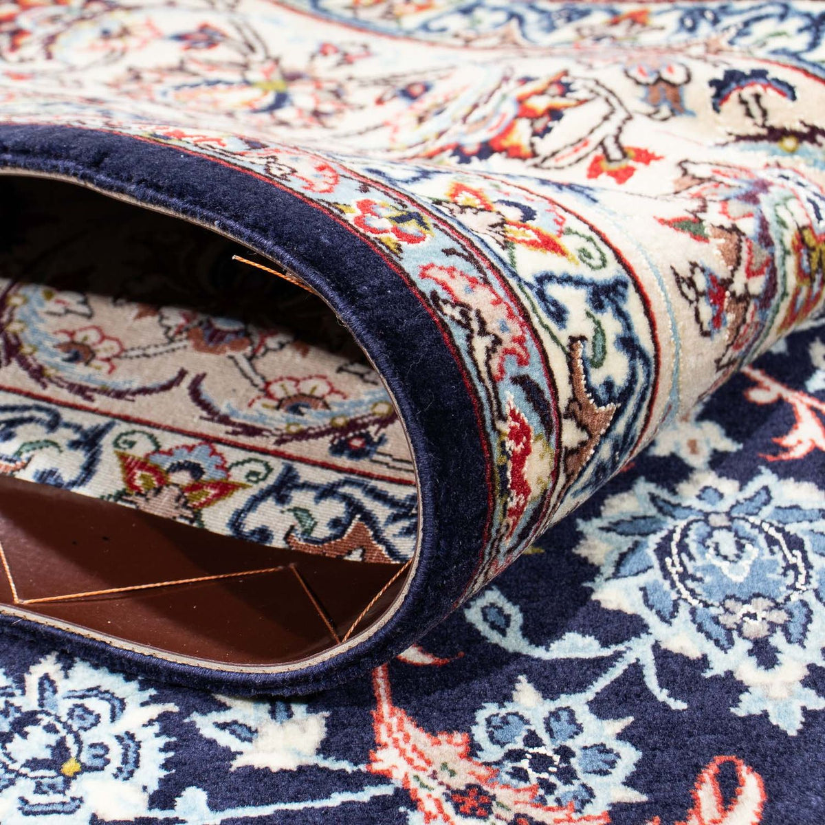Tappeto Persero - Isfahan - Premio - 226 x 149 cm - blu scuro