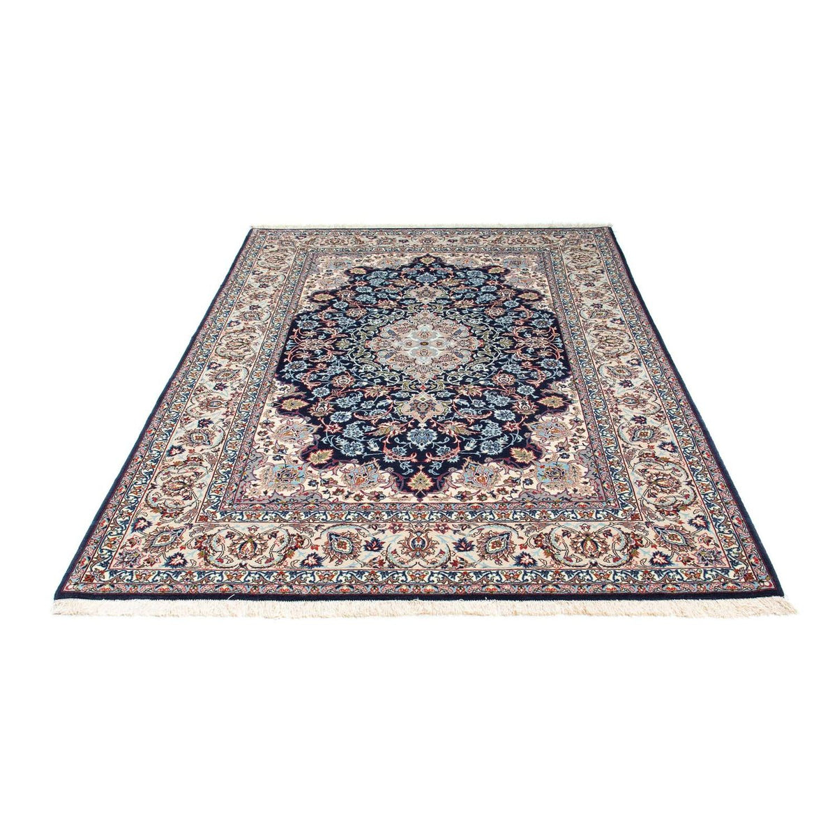 Tappeto Persero - Isfahan - Premio - 226 x 149 cm - blu scuro