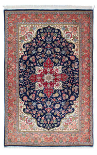 Tappeto Persero - Ghom - 215 x 139 cm - blu scuro