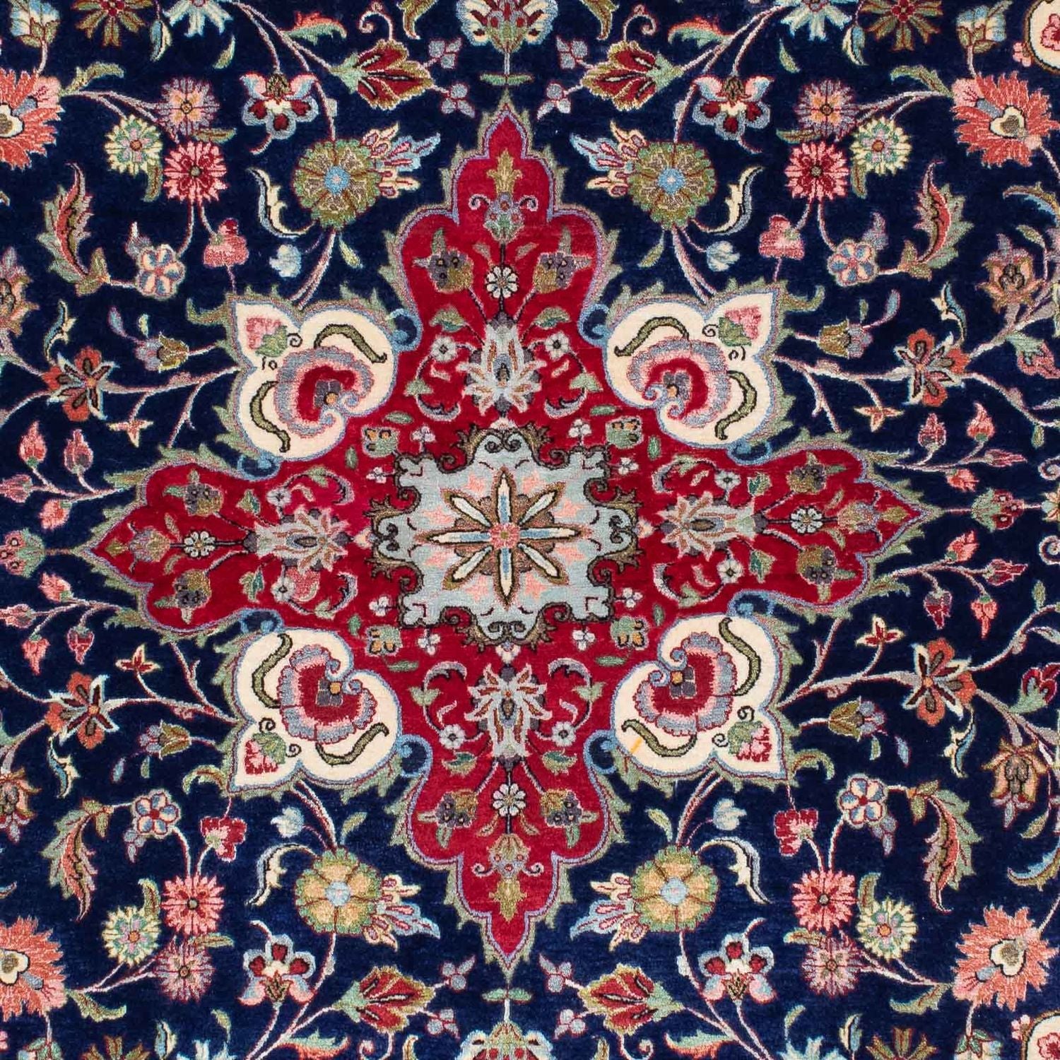 Tappeto Persero - Ghom - 215 x 139 cm - blu scuro