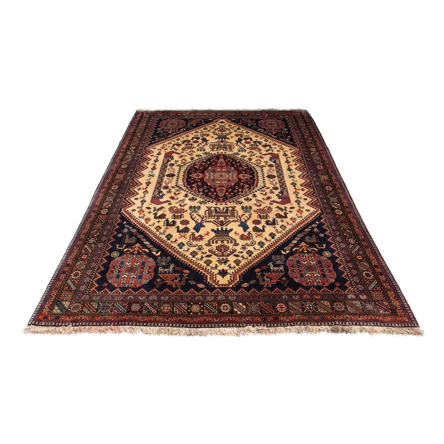 Tappeto Gabbeh - Kashkuli Persero - 263 x 158 cm - beige