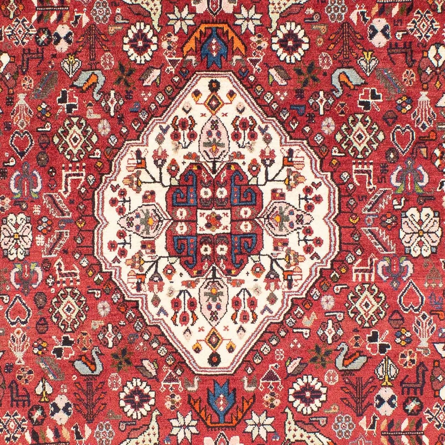 Tappeto Gabbeh - Kashkuli Persero - 247 x 157 cm - rosso scuro