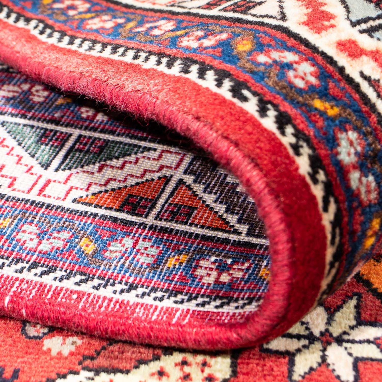 Tappeto Gabbeh - Kashkuli Persero - 247 x 157 cm - rosso scuro