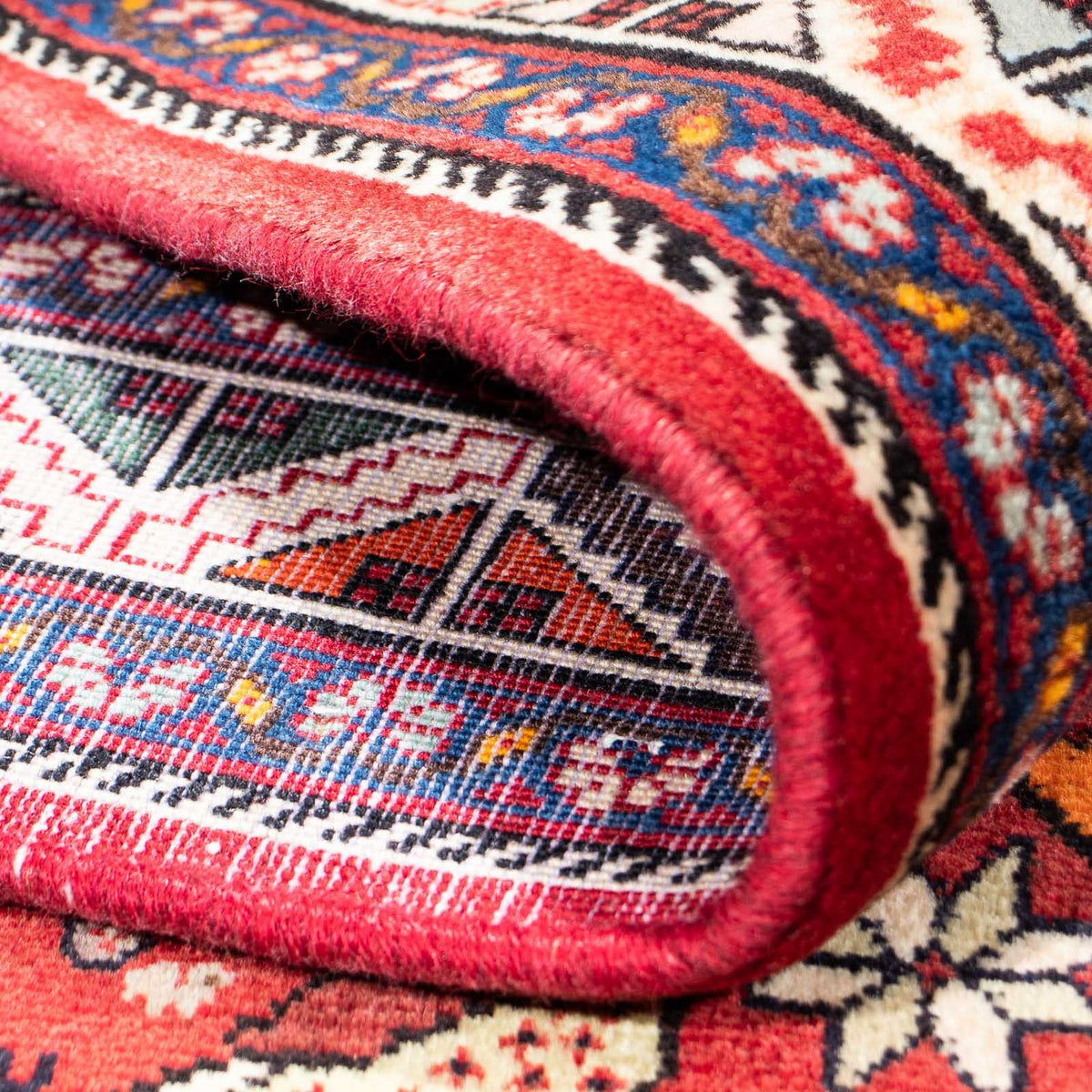 Tappeto Gabbeh - Kashkuli Persero - 247 x 157 cm - rosso scuro