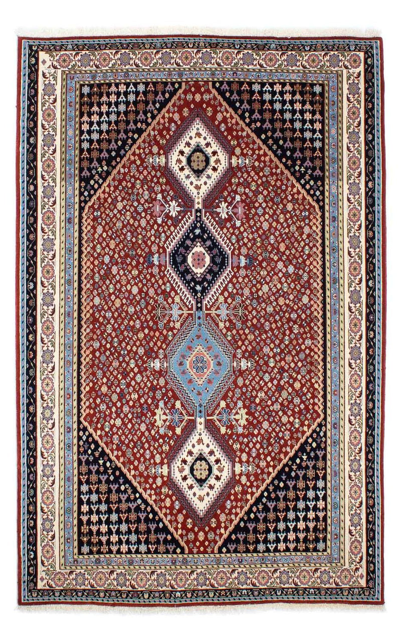 Tappeto Gabbeh - Kashkuli Persero - 225 x 139 cm - rosso scuro