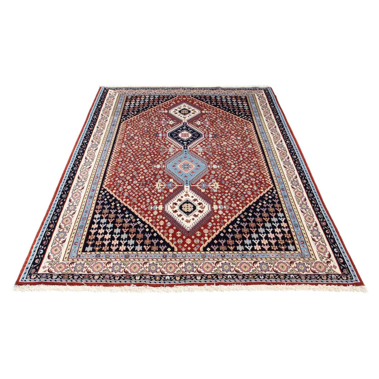 Tappeto Gabbeh - Kashkuli Persero - 225 x 139 cm - rosso scuro
