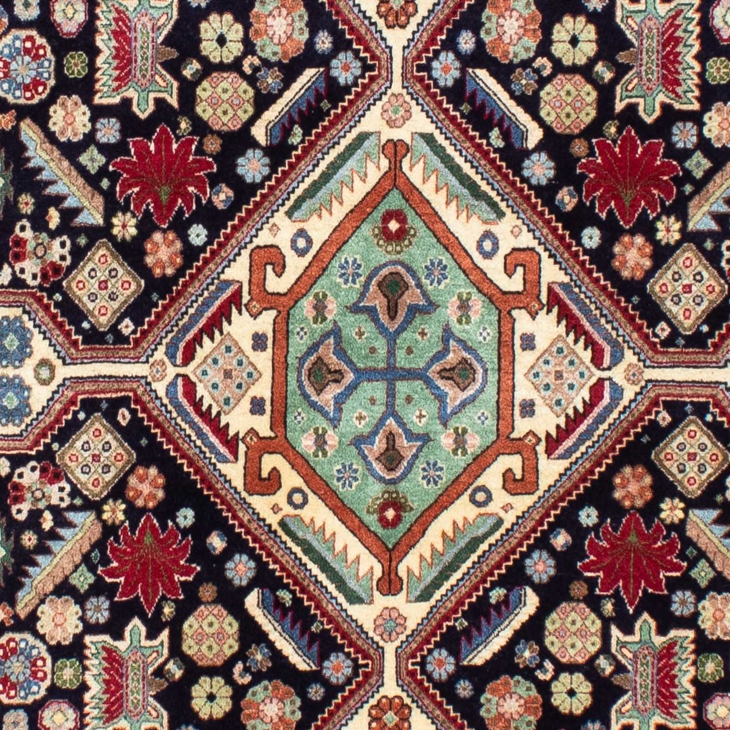 Tappeto Gabbeh - Kashkuli Persero - 213 x 141 cm - blu scuro