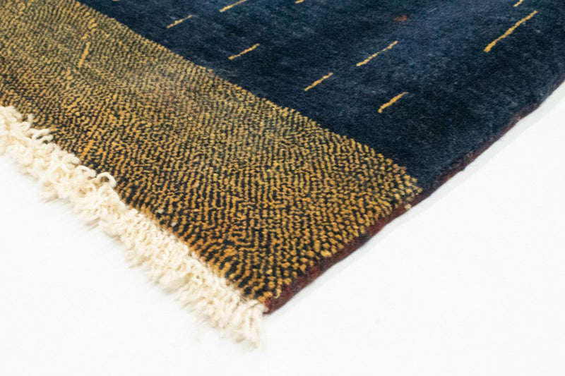 Tappeto Gabbeh - Loribaft Persero - 160 x 116 cm - blu scuro