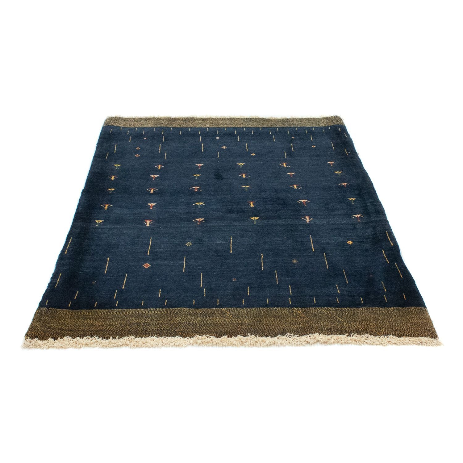 Tappeto Gabbeh - Loribaft Persero - 160 x 116 cm - blu scuro