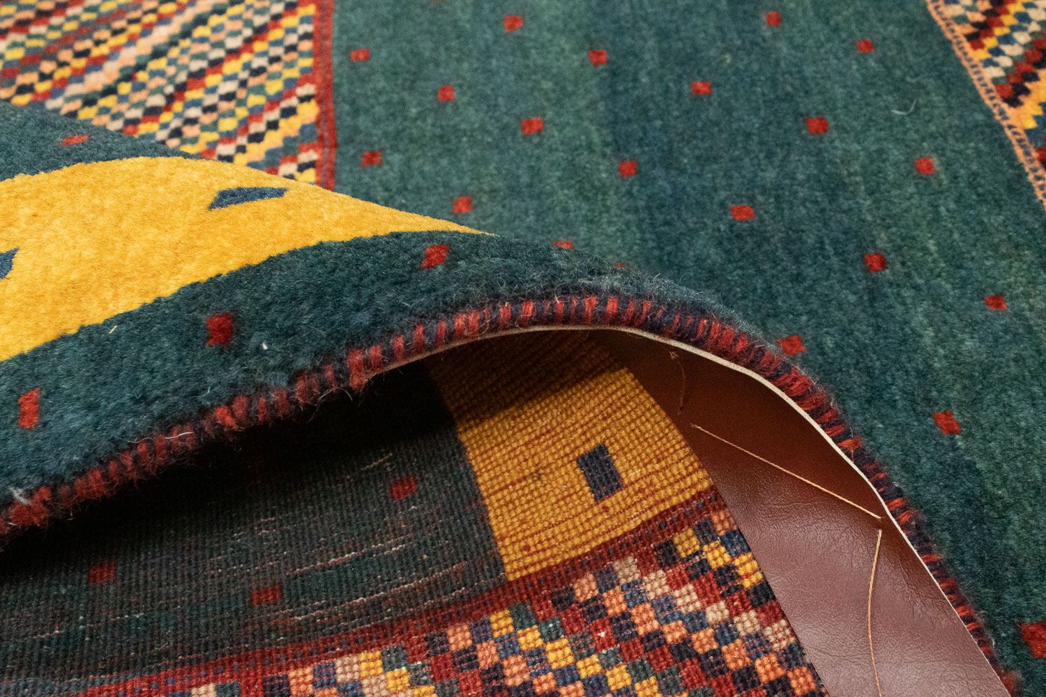 Tappeto Gabbeh - Loribaft Persero - 143 x 102 cm - verde