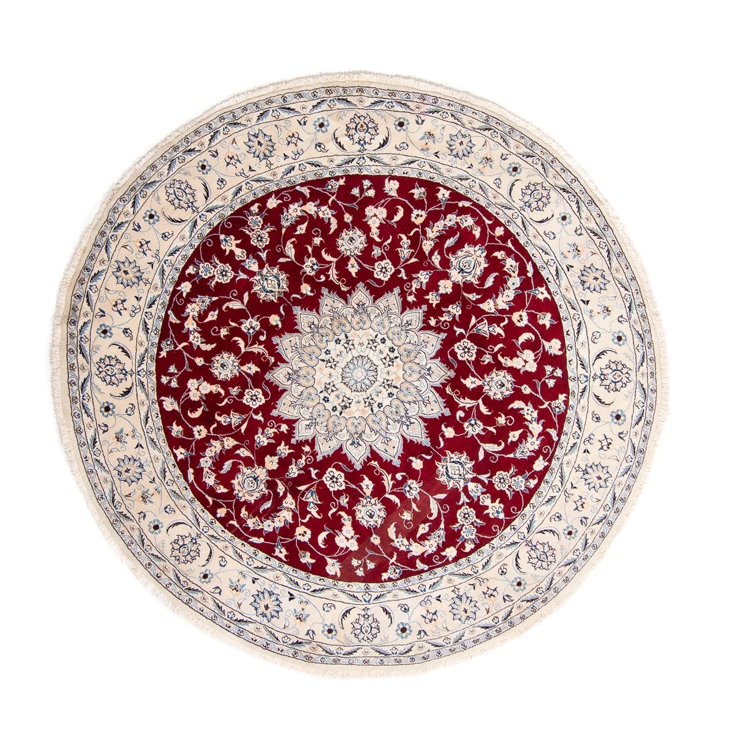 Tappeto Persero - Nain rotondo  - 253 x 253 cm - rosso scuro