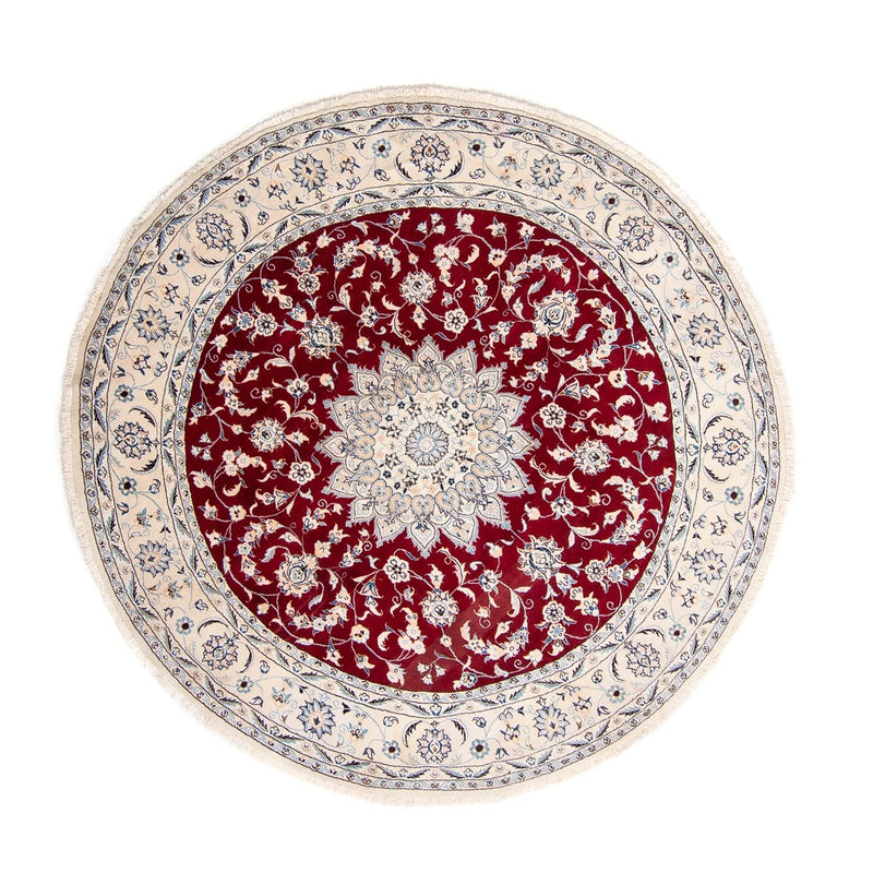 Tappeto Persero - Nain rotondo  - 253 x 253 cm - rosso scuro