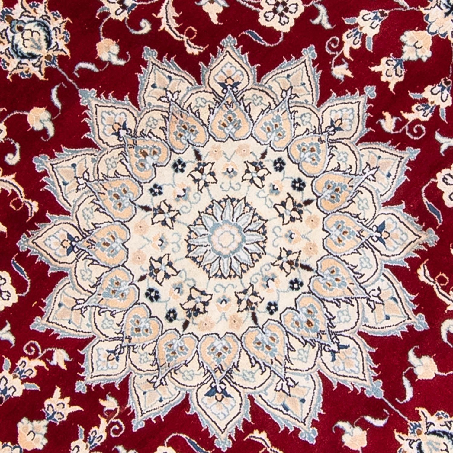 Tappeto Persero - Nain rotondo  - 253 x 253 cm - rosso scuro