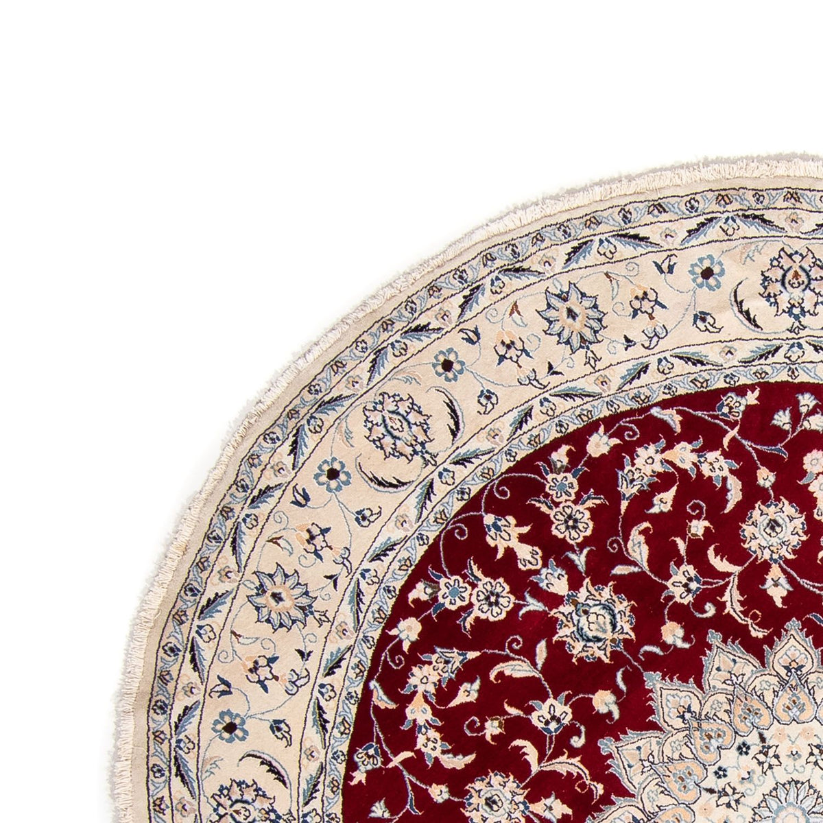 Tappeto Persero - Nain rotondo  - 253 x 253 cm - rosso scuro