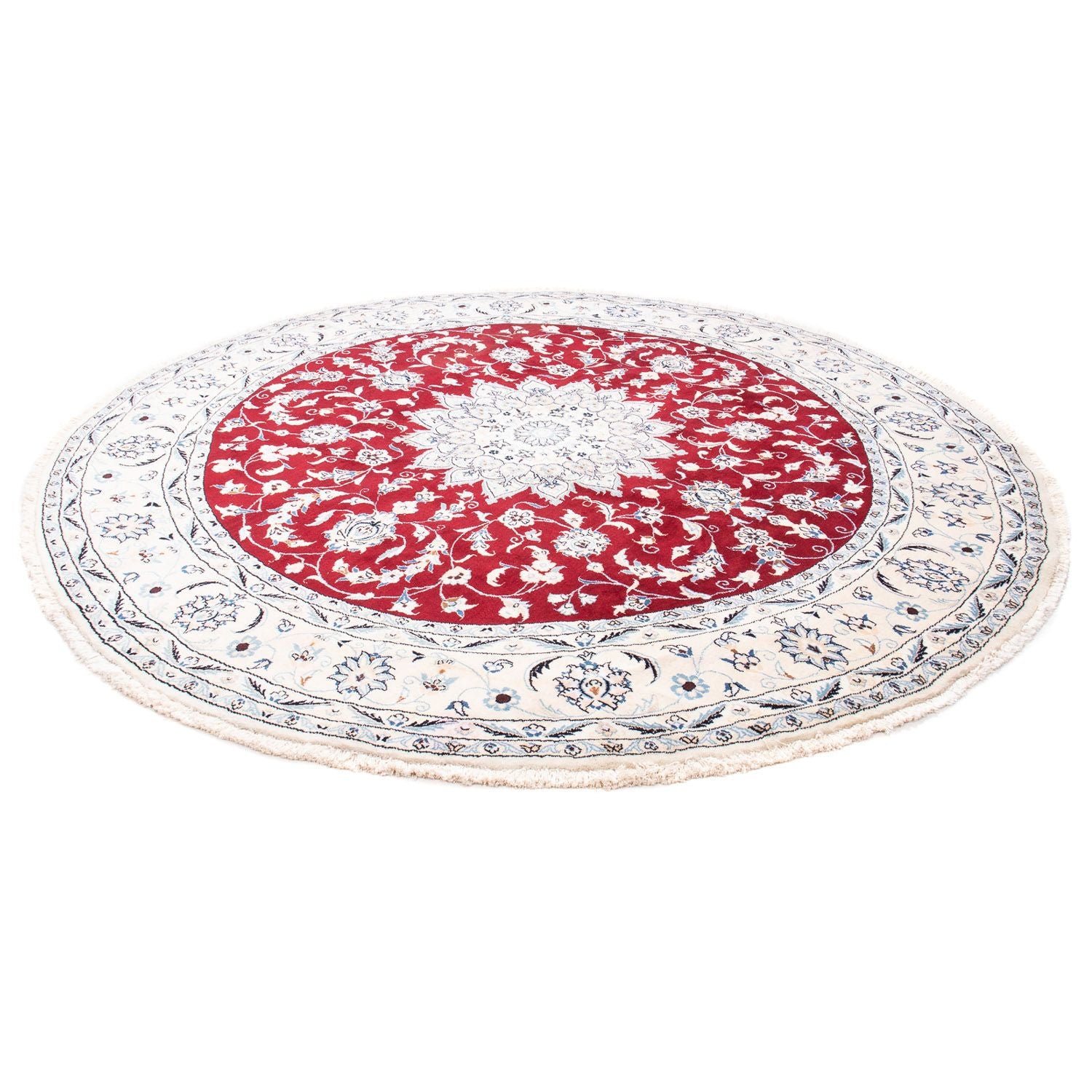 Tappeto Persero - Nain rotondo  - 253 x 253 cm - rosso scuro