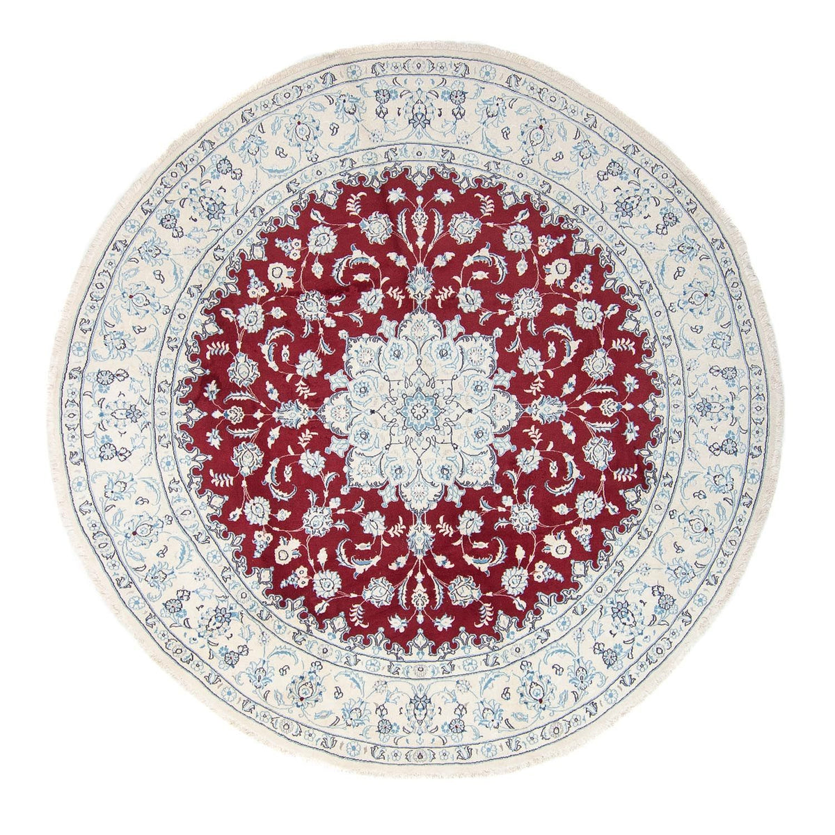 Tappeto Persero - Nain rotondo  - 290 x 290 cm - rosso scuro