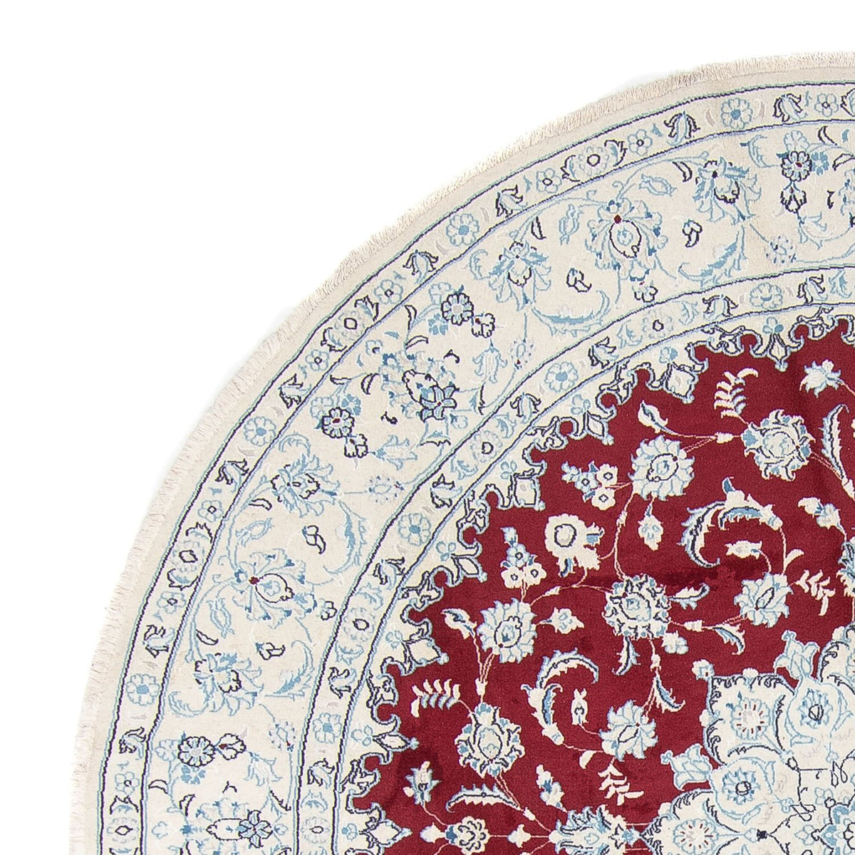Tappeto Persero - Nain rotondo  - 290 x 290 cm - rosso scuro