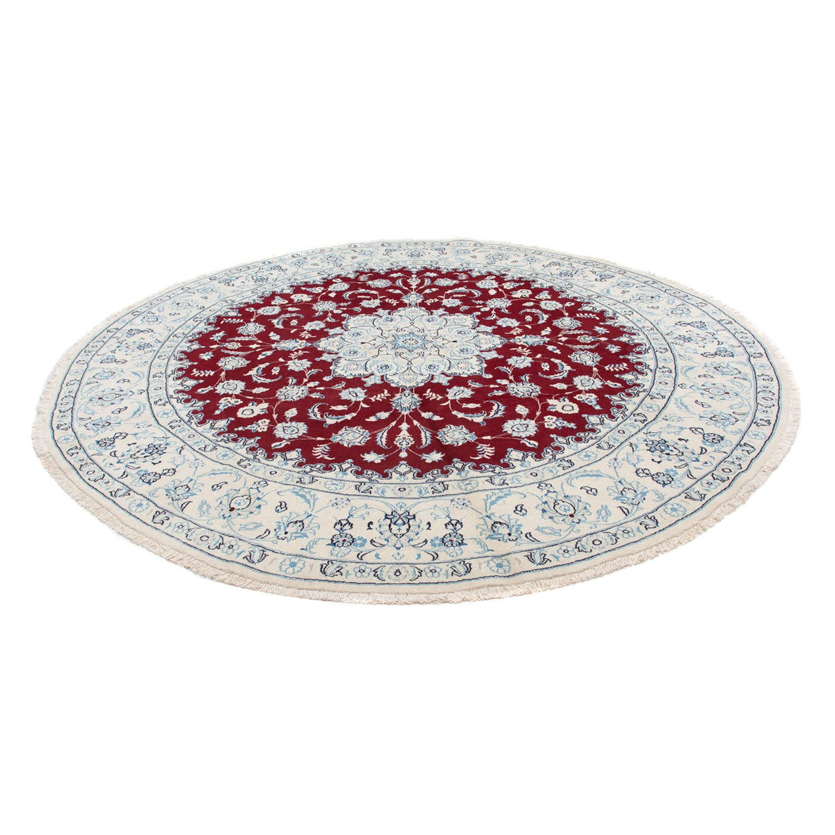 Tappeto Persero - Nain rotondo  - 290 x 290 cm - rosso scuro