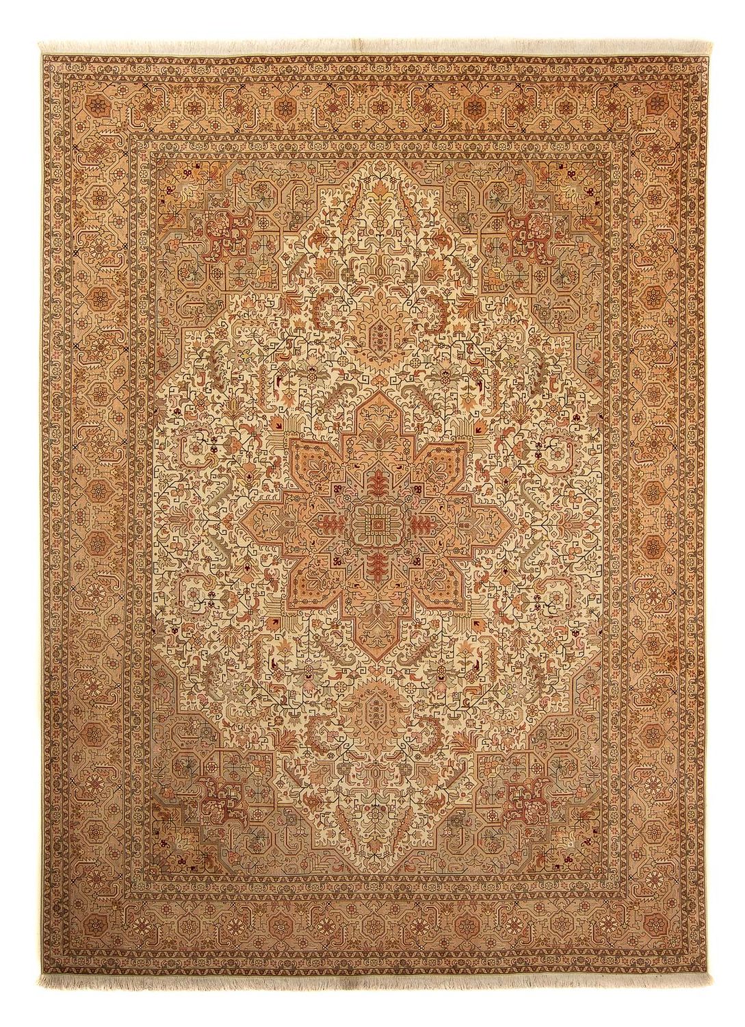 Tappeto Persero - Tabriz - Reale - 344 x 251 cm - marrone chiaro
