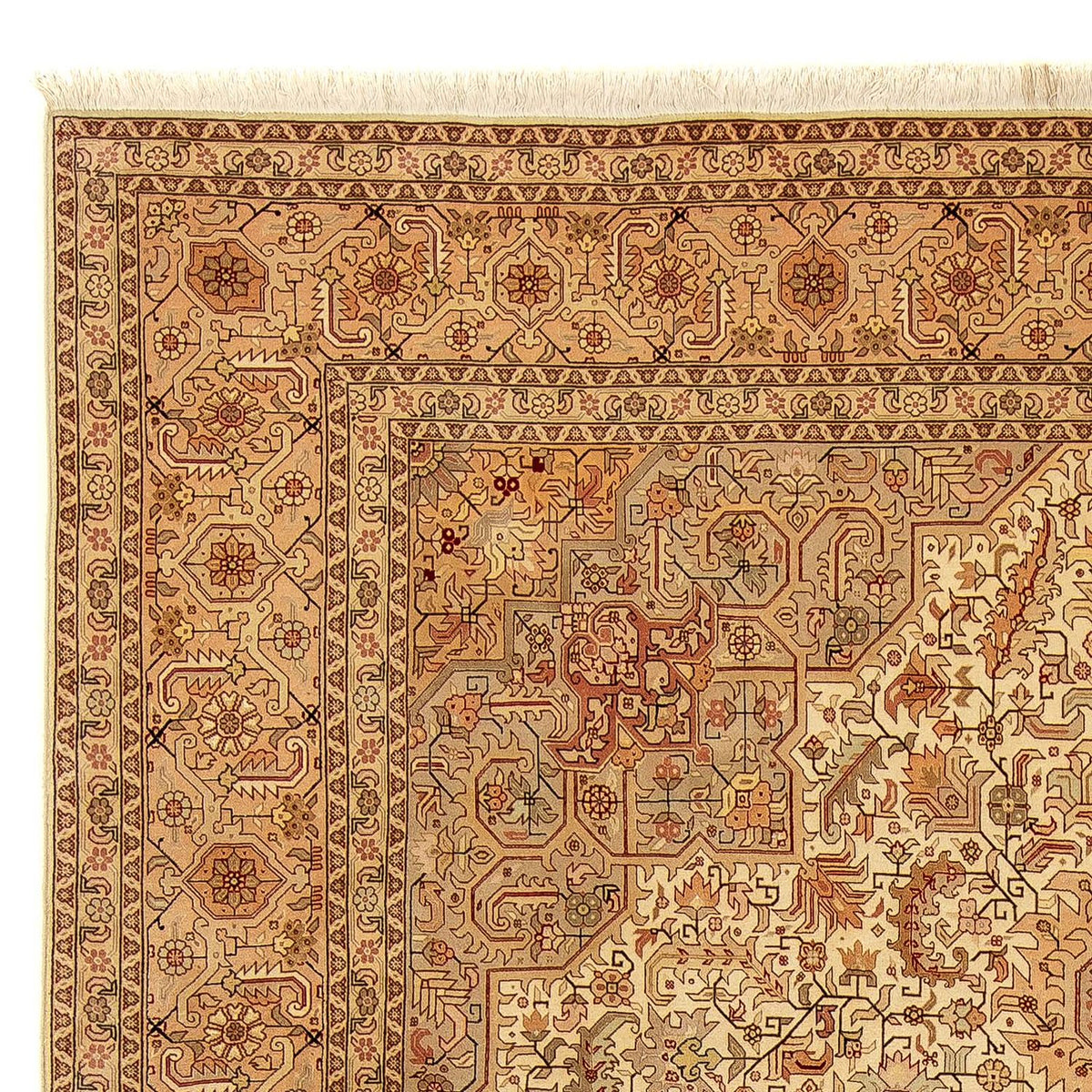 Tappeto Persero - Tabriz - Reale - 344 x 251 cm - marrone chiaro