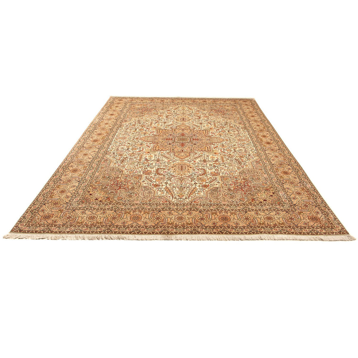 Tappeto Persero - Tabriz - Reale - 344 x 251 cm - marrone chiaro