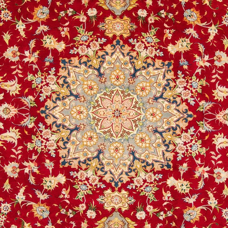 Tappeto Persero - Tabriz - Reale - 300 x 205 cm - rosso scuro