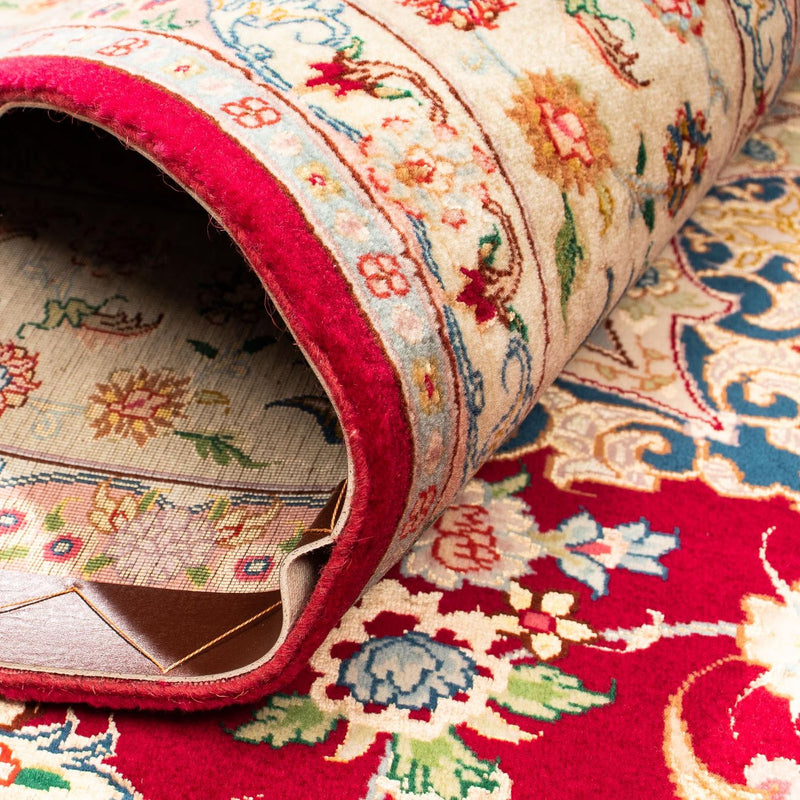 Tappeto Persero - Tabriz - Reale - 300 x 205 cm - rosso scuro