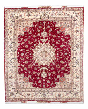 Tappeto Persero - Tabriz - Reale - 305 x 253 cm - rosso scuro