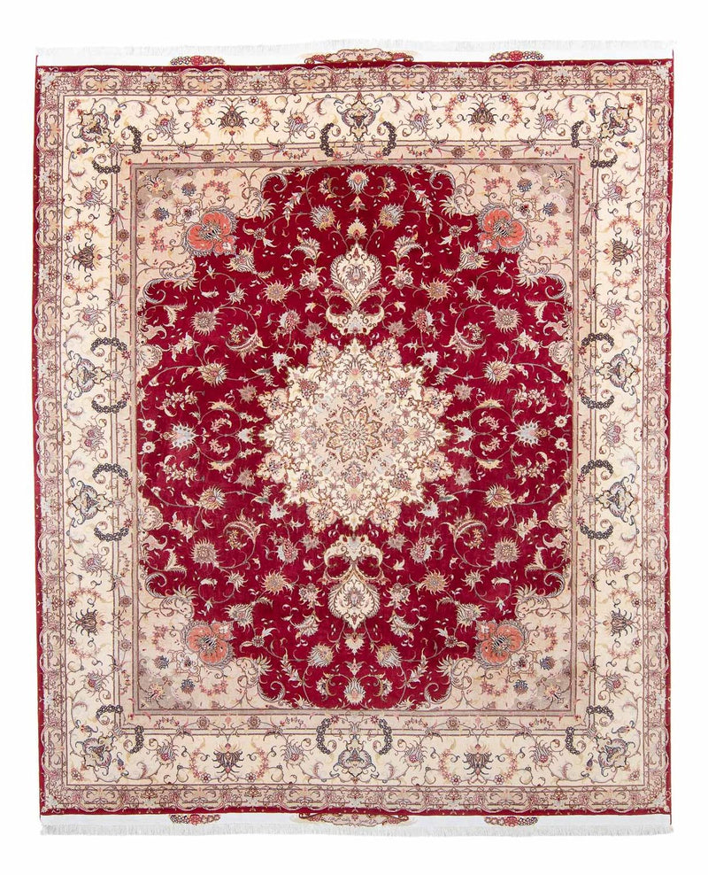 Tappeto Persero - Tabriz - Reale - 305 x 253 cm - rosso scuro