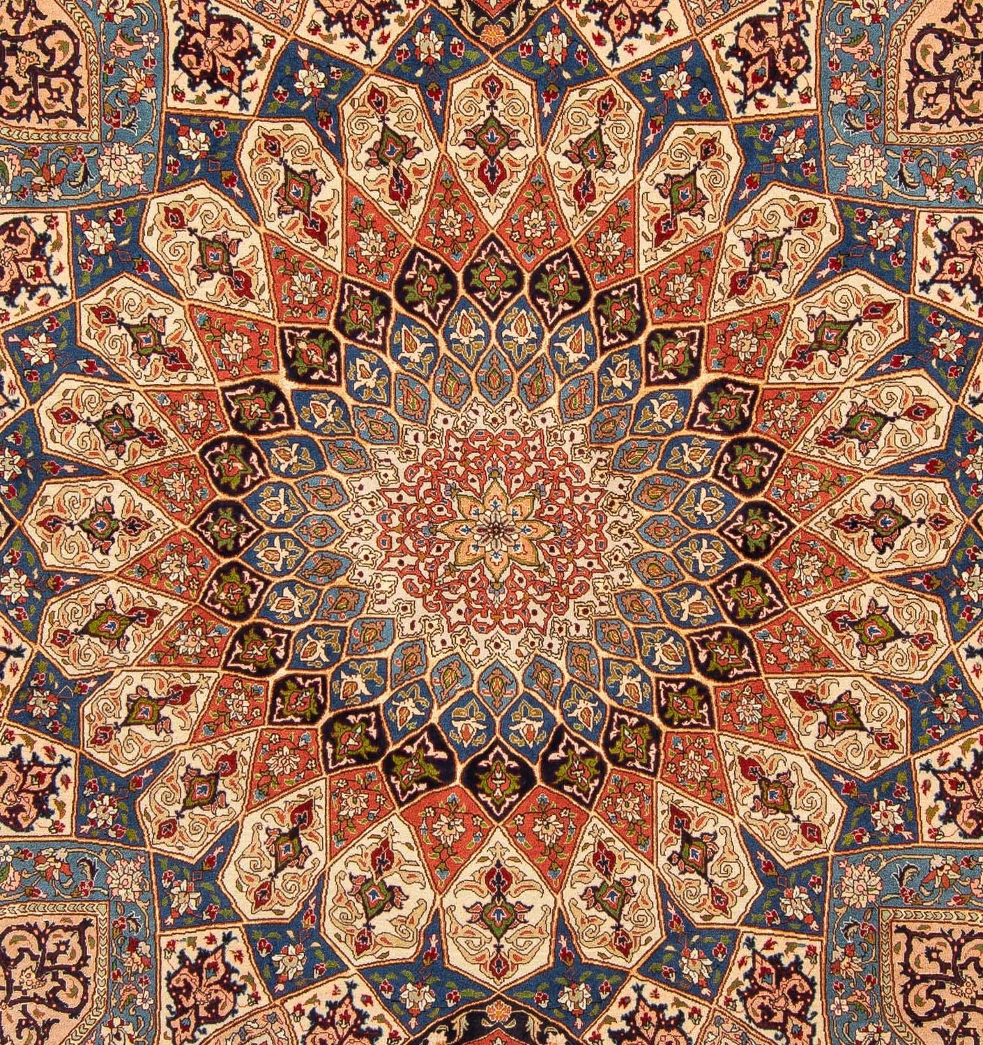 Tappeto Persero - Tabriz - Reale - 250 x 207 cm - marrone chiaro