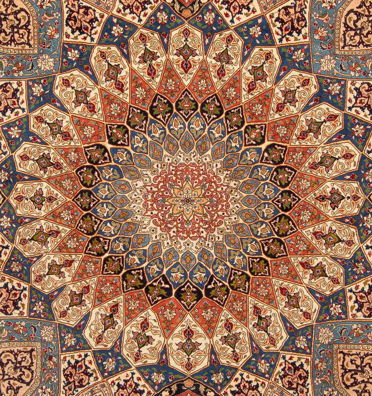 Tappeto Persero - Tabriz - Reale - 250 x 207 cm - marrone chiaro