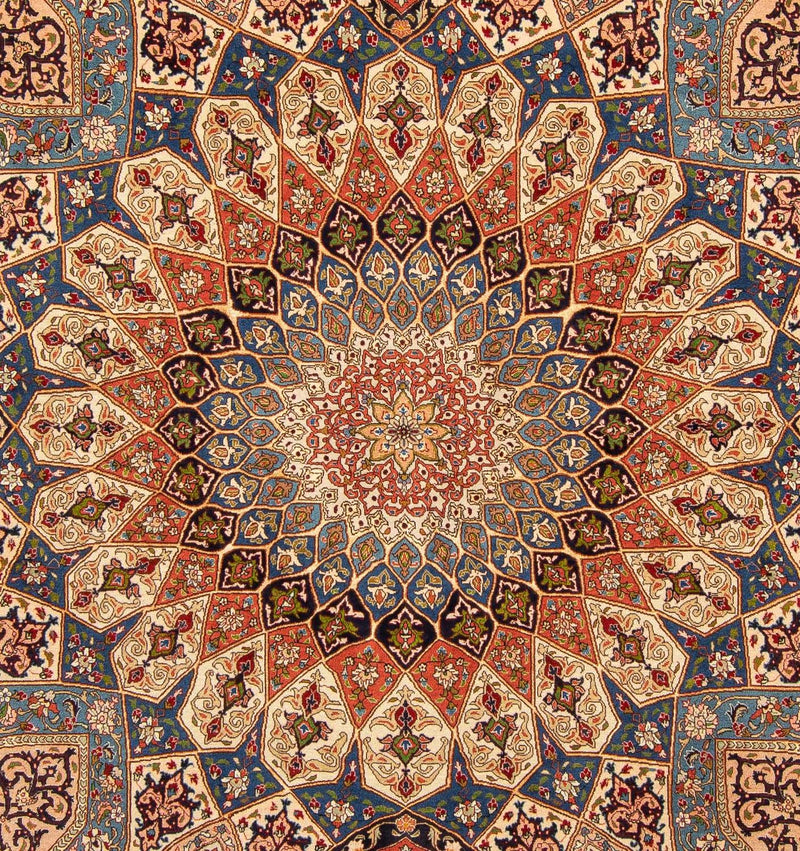 Tappeto Persero - Tabriz - Reale - 250 x 207 cm - marrone chiaro