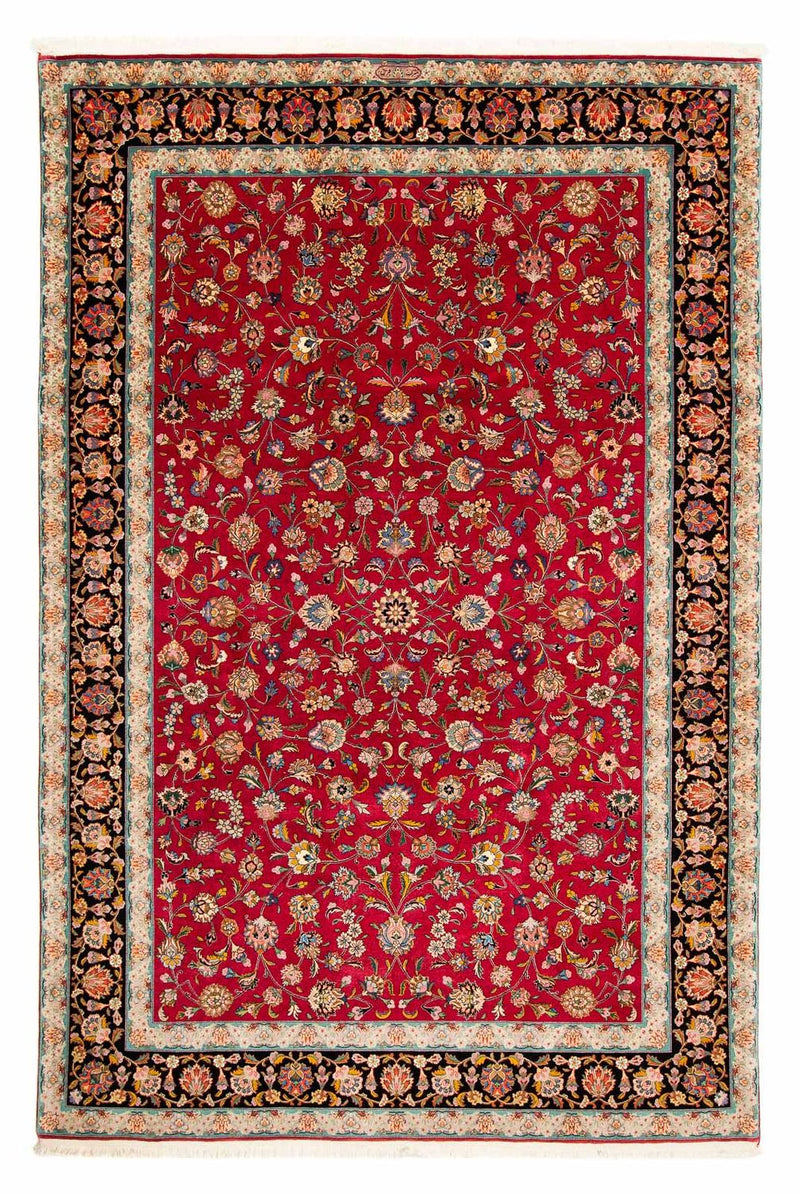 Tappeto Persero - Tabriz - Reale - 304 x 202 cm - rosso scuro