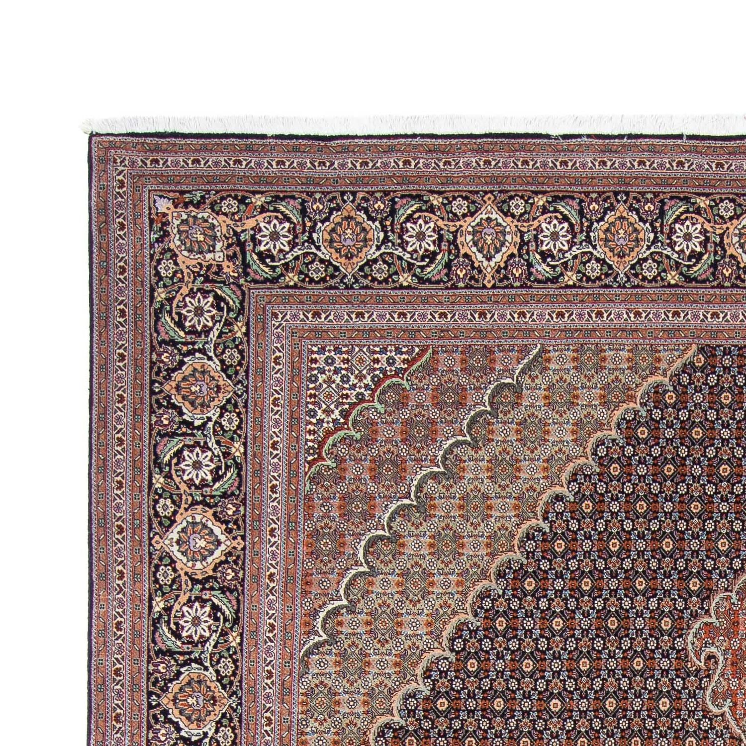 Tappeto Persero - Tabriz - 305 x 205 cm - blu scuro