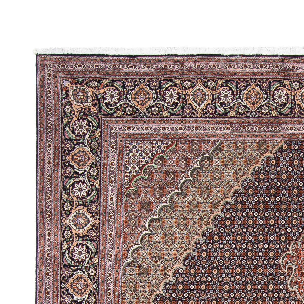 Tappeto Persero - Tabriz - 305 x 205 cm - blu scuro