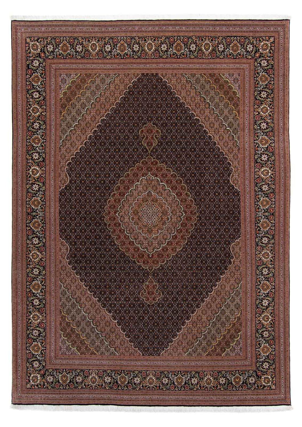 Tappeto Persero - Tabriz - 353 x 255 cm - marrone