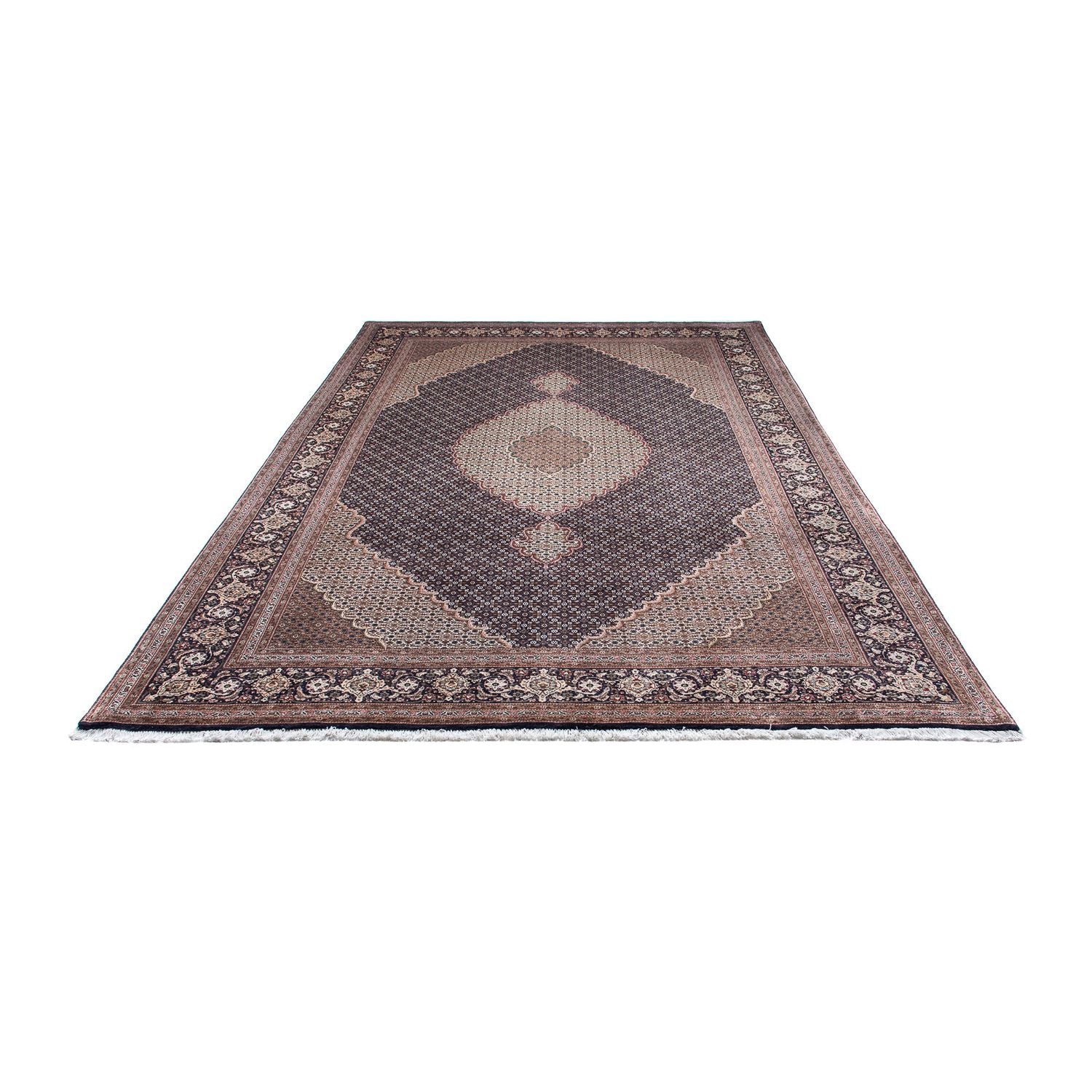 Tappeto Persero - Tabriz - 303 x 196 cm - blu scuro