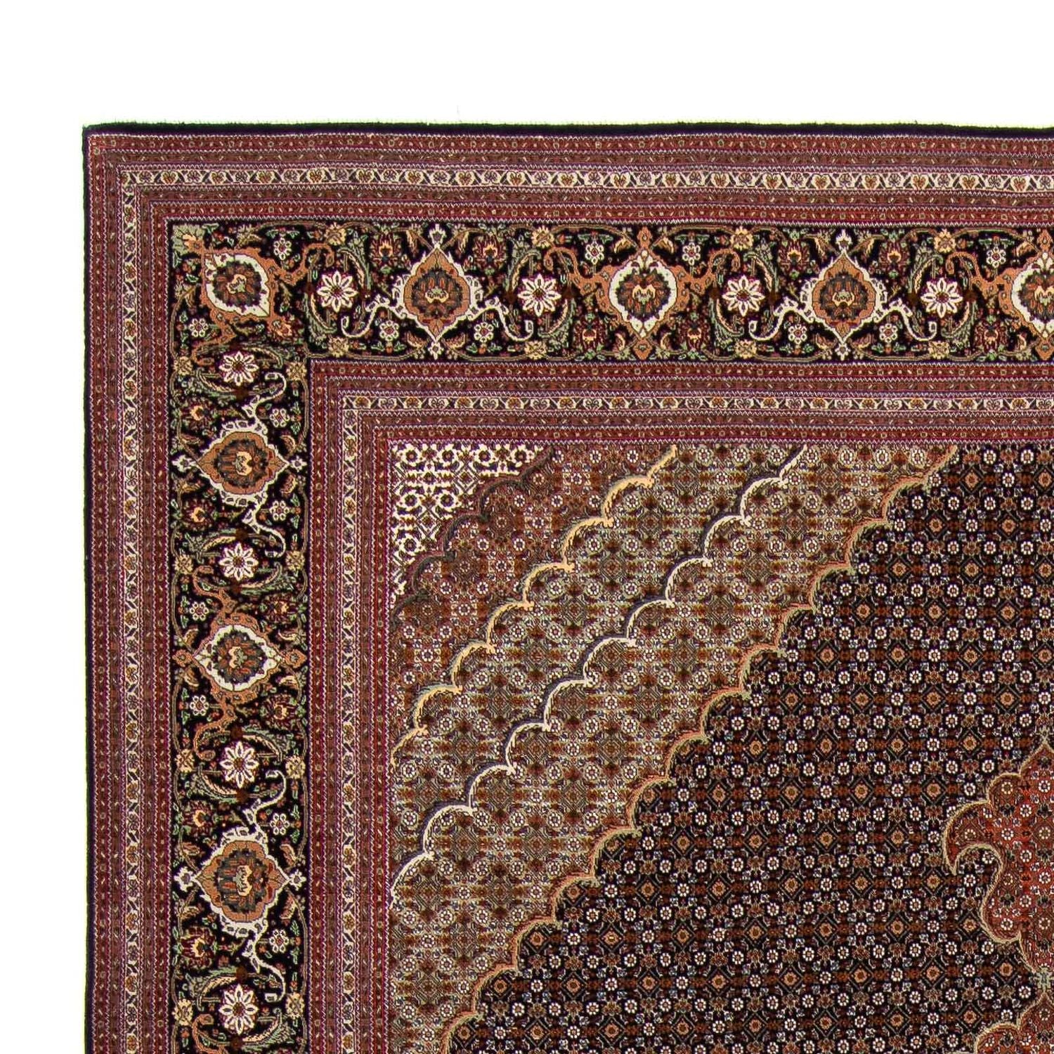 Tappeto Persero - Tabriz - 345 x 252 cm - marrone