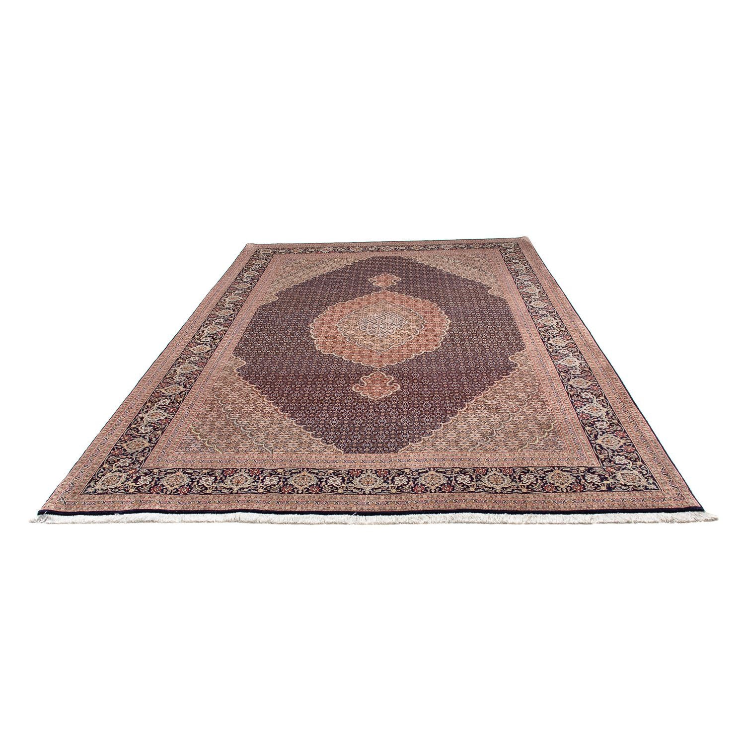 Tappeto Persero - Tabriz - 296 x 205 cm - blu scuro