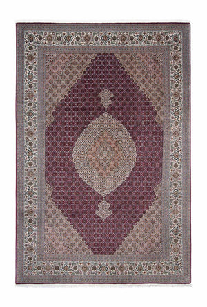 Tappeto Persero - Tabriz - 303 x 204 cm - rosso scuro
