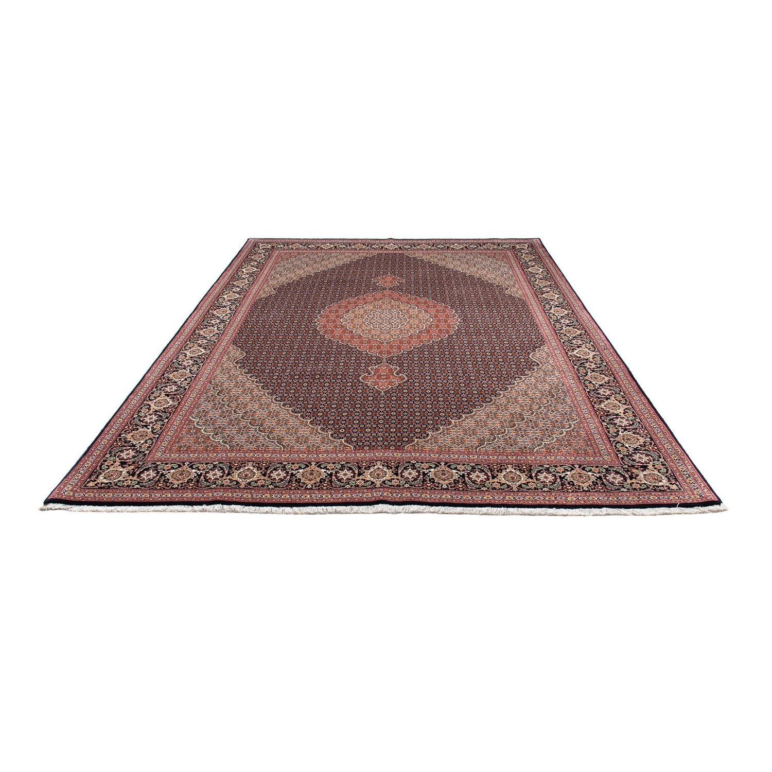 Tappeto Persero - Tabriz - 295 x 203 cm - blu scuro