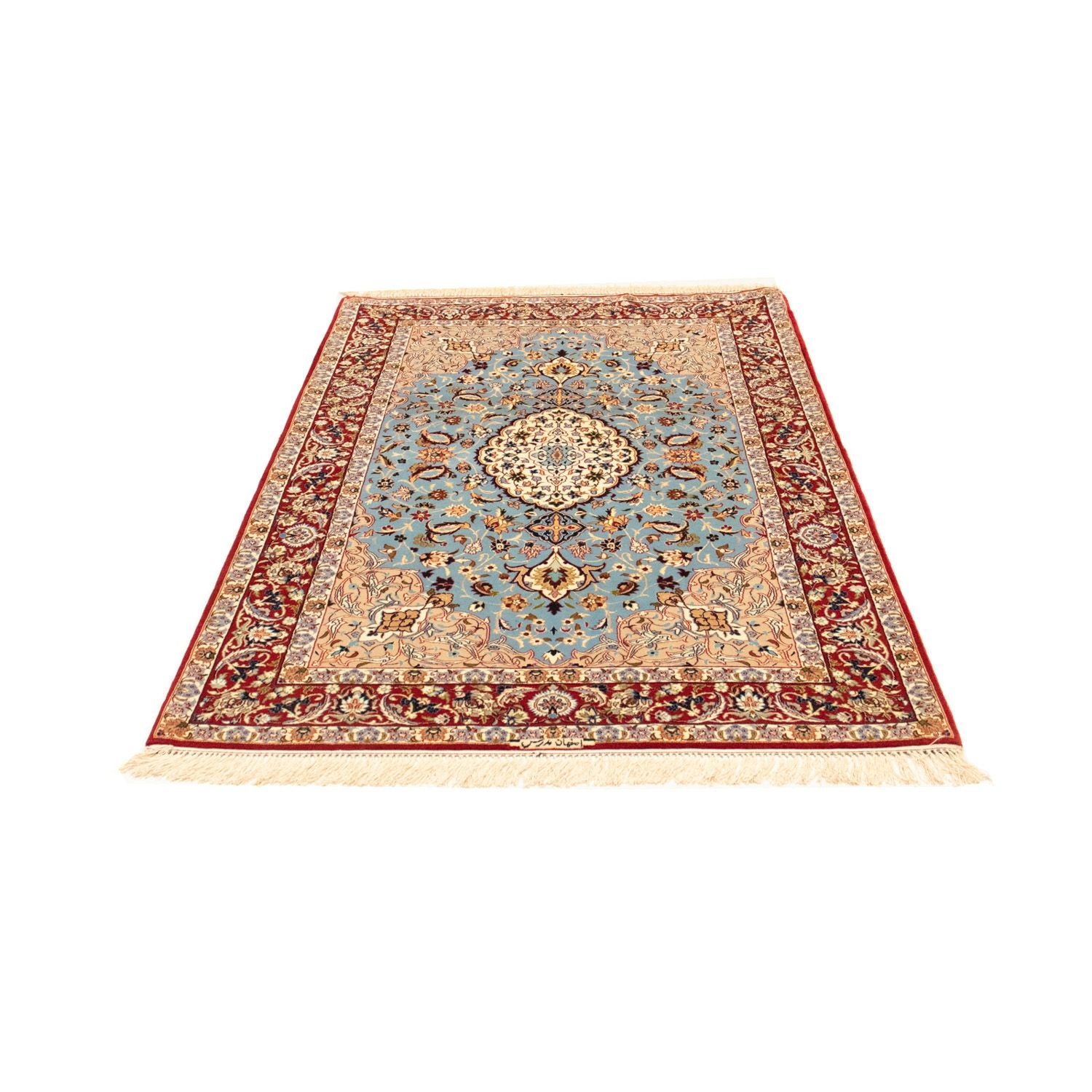 Tappeto Persero - Isfahan - Premio - 172 x 112 cm - blu chiaro