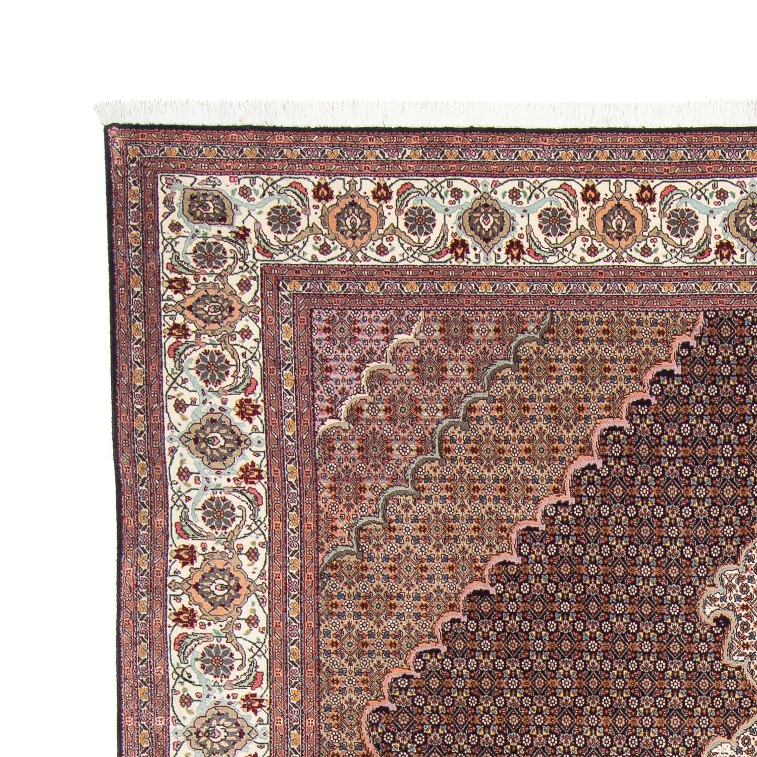 Tappeto Persero - Tabriz - 282 x 202 cm - marrone