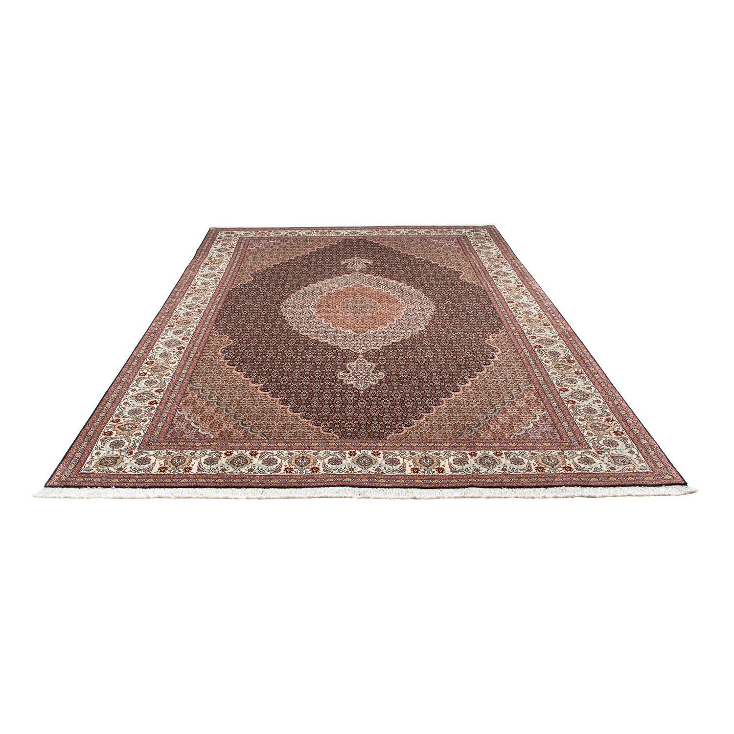 Tappeto Persero - Tabriz - 282 x 202 cm - marrone