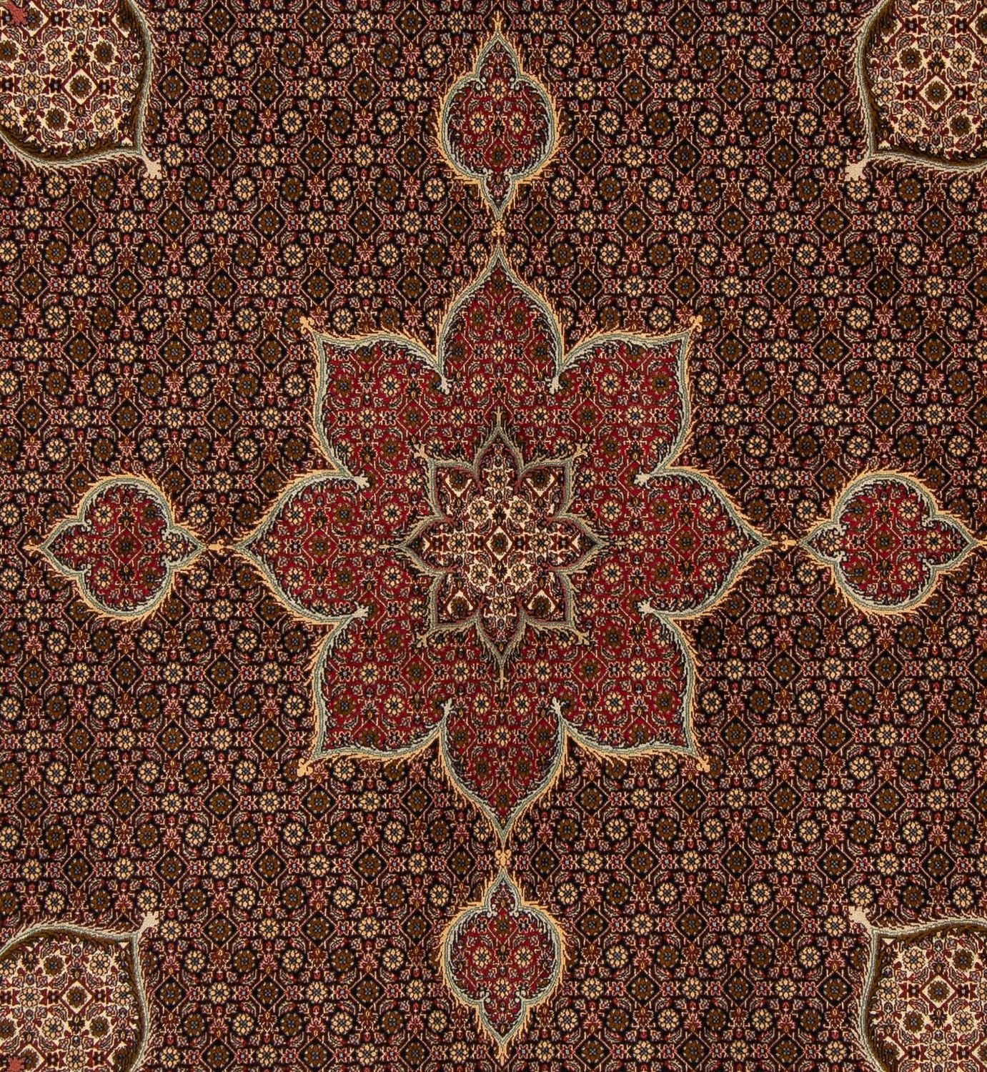 Tappeto Persero - Tabriz quadrato  - 211 x 204 cm - multicolore