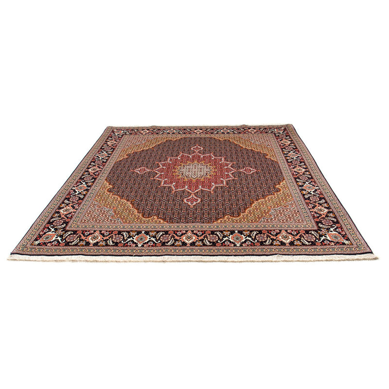 Tappeto Persero - Tabriz - Reale quadrato  - 219 x 200 cm - blu scuro