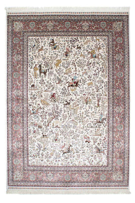 Tappeto orientale - Hereke - 244 x 169 cm - beige