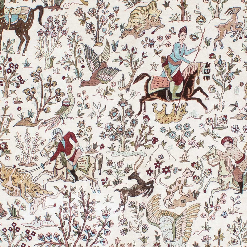 Tappeto orientale - Hereke - 244 x 169 cm - beige