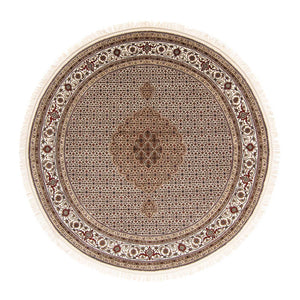 Tappeto Persero - Tabriz rotondo  - 248 x 247 cm - beige